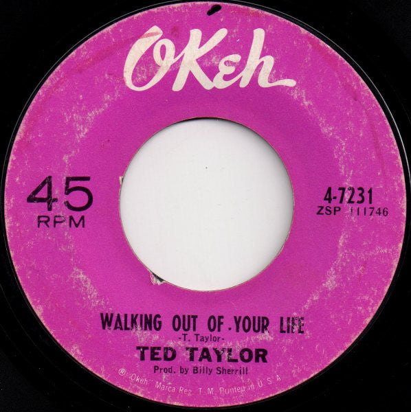 Ted Taylor : Stay Away From My Baby (7", Styrene)