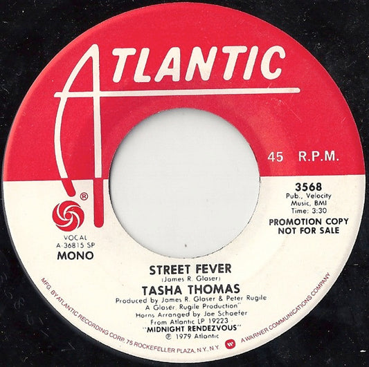 Tasha Thomas : Street Fever (7", Mono, Promo)