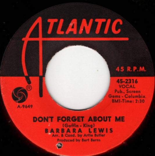 Barbara Lewis : Don't Forget About Me / It's Magic (7", Single)