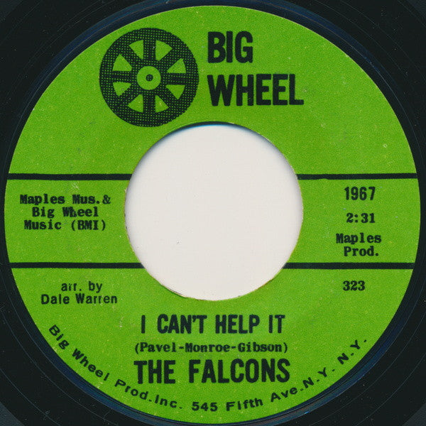 The Falcons : I Can't Help It / Standing On Guard (7", Single)