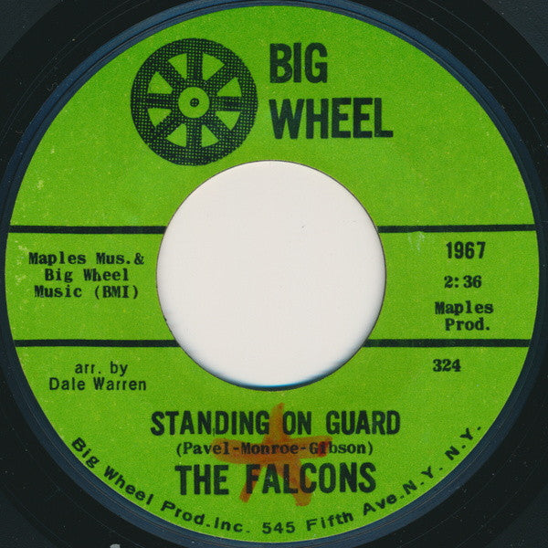 The Falcons : I Can't Help It / Standing On Guard (7", Single)