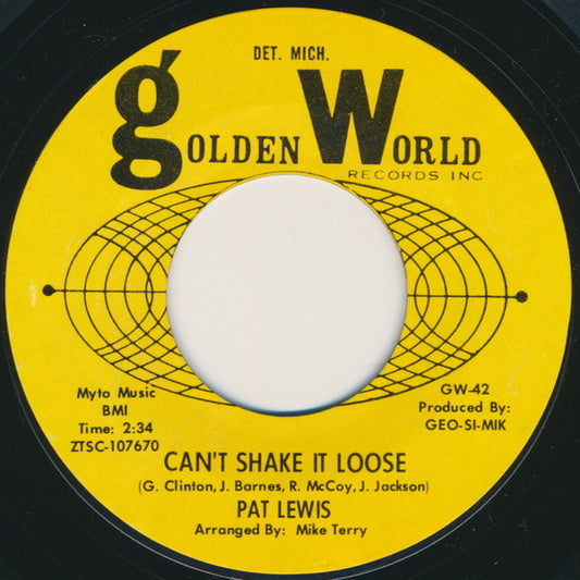 Pat Lewis : Can't Shake It Loose / Let's Go Together (7", Styrene)