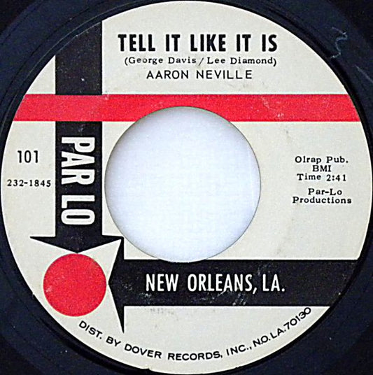 Aaron Neville : Tell It Like It Is / Why Worry (7", Single, Styrene)