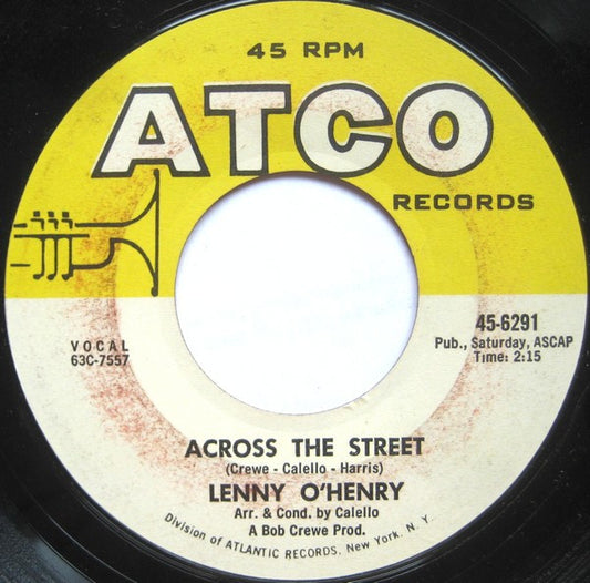 Lenny O'Henry : Across The Street / Saturday Angel (7", Single)