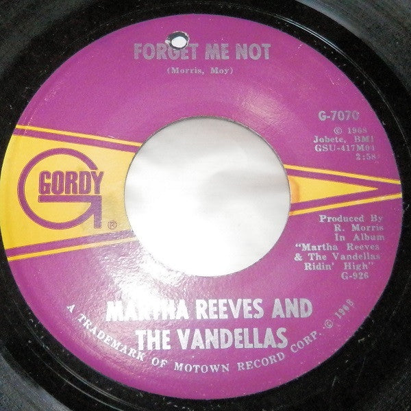 Martha Reeves And The Vandellas* : I Promise To Wait My Love (7", Single)