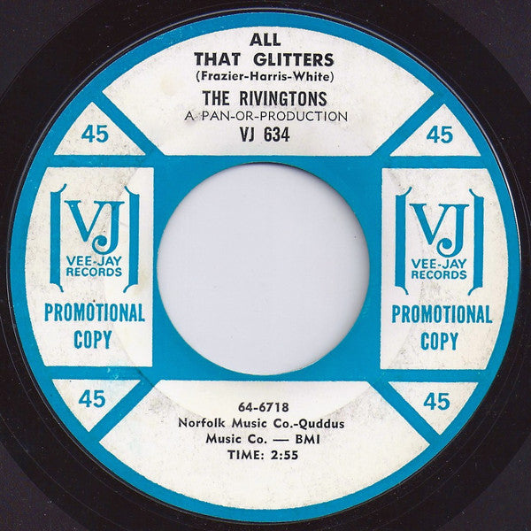 The Rivingtons : All That Glitters (7", Promo)