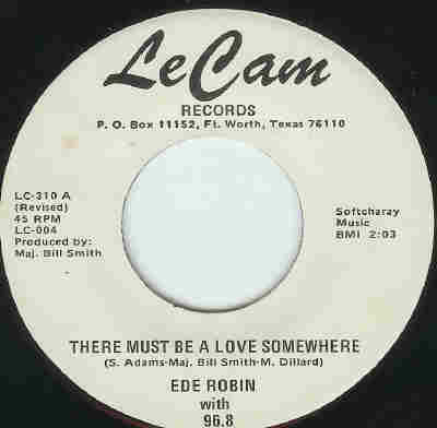 Ede Robin With 96.8 : There Must Be A Love Somewhere (7", RE)