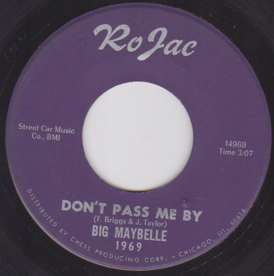 Big Maybelle : Don't Pass Me By / It's Been Raining (7", Single)