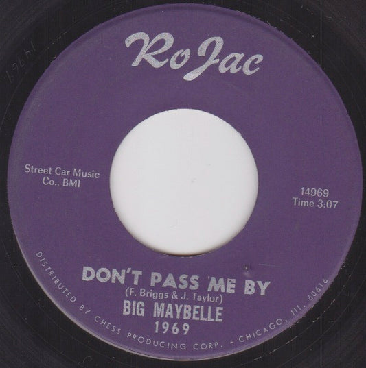 Big Maybelle : Don't Pass Me By / It's Been Raining (7", Single)