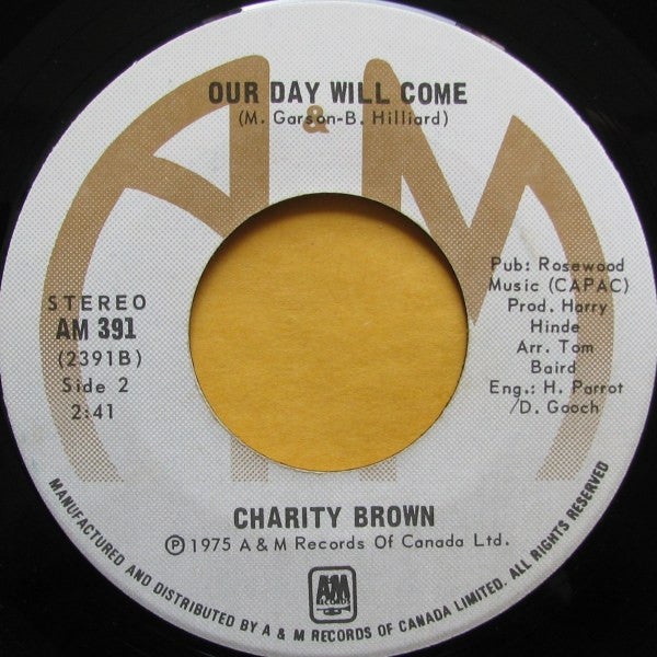 Charity Brown : Take Me In Your Arms (Rock Me A Little While) (7", Single)