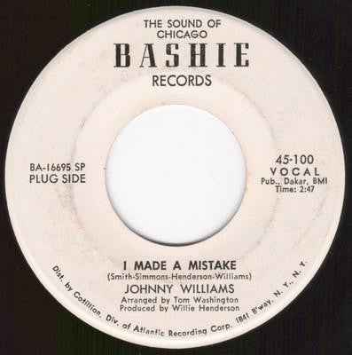 Johnny Williams (4) : I Made A Mistake / Baby Be Mine (7", Promo)