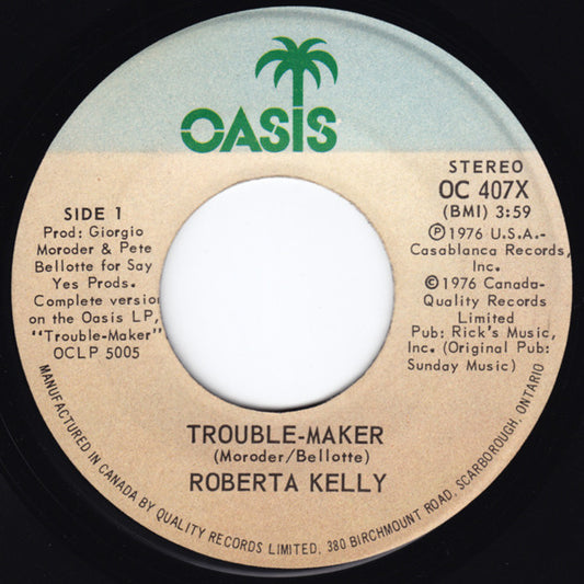 Roberta Kelly : Trouble-Maker (7", Single)