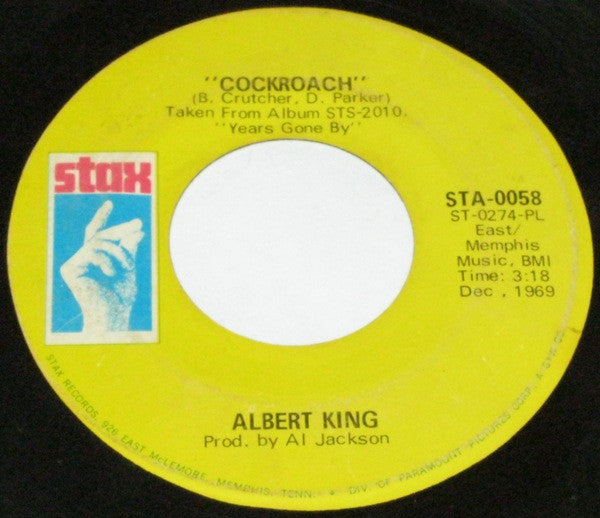 Albert King : Cockroach (7", Single, Pla)