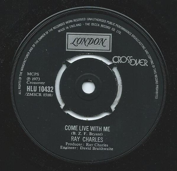 Ray Charles : Come Live With Me (7")