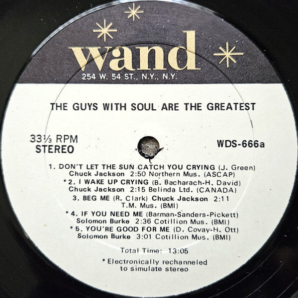 Various : The Guys With Soul Are The Greatest (LP, Comp)