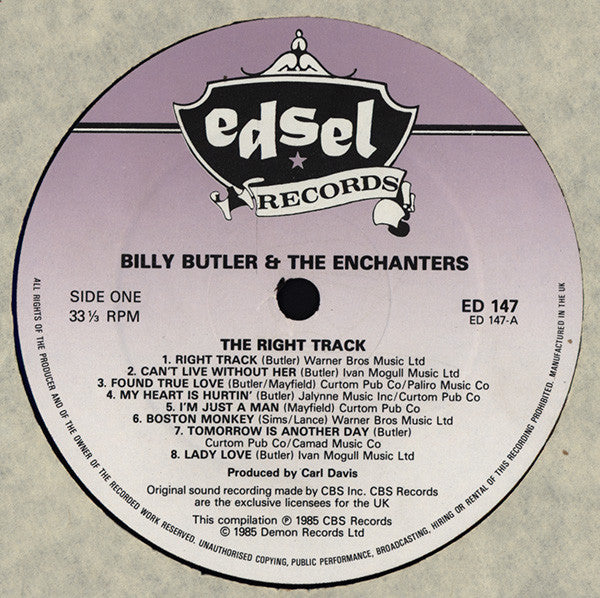 Billy Butler & The Chanters : The Right Track (LP, Comp)