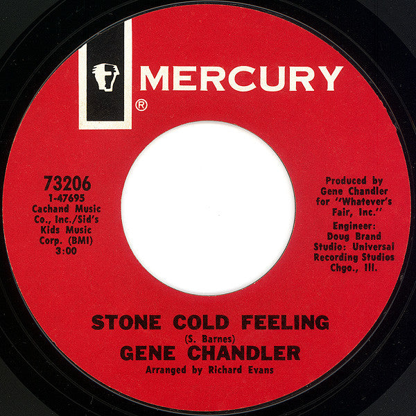 Gene Chandler : You're A Lady / Stone Cold Feeling (7", Single)
