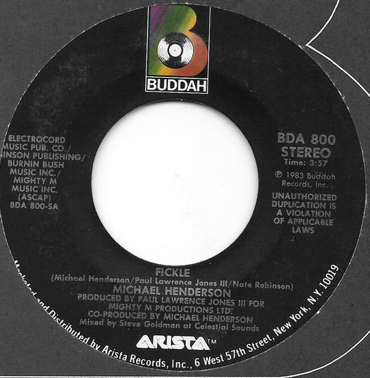 Michael Henderson : Fickle (7")
