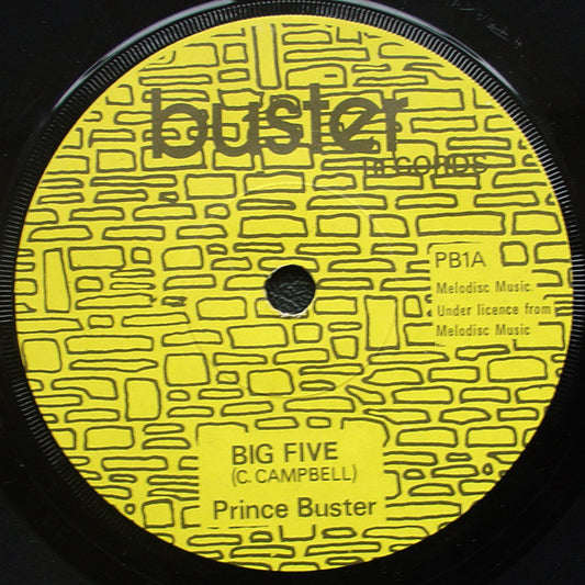 Prince Buster : Big Five (7", Single, RE, Yel)