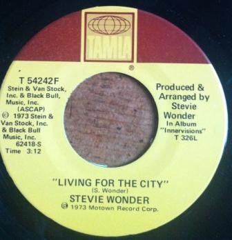 Stevie Wonder : Living For The City (7", Single)