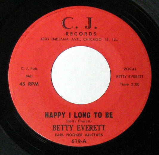 Betty Everett : Happy I Long To Be / Your Loving Arms (7", Single)