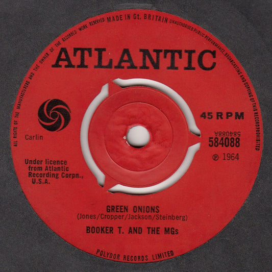 Booker T. And The MGs* : Green Onions (7", Single, 3-P)