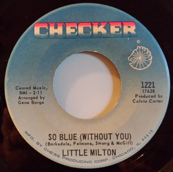 Little Milton : So Blue (Without You) / Poor Man (7")