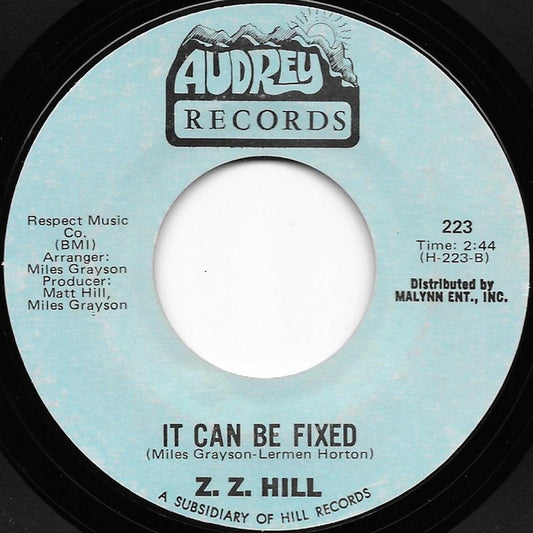 Z.Z. Hill : You Better Take Time / It Can Be Fixed (7", Styrene)