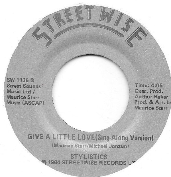 The Stylistics : Give A Little Love (7")