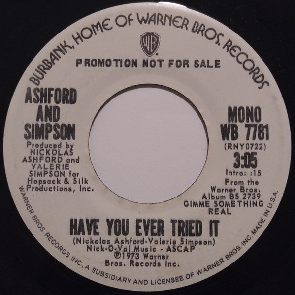 Ashford And Simpson* : Have You Ever Tried It (7", Promo, San)