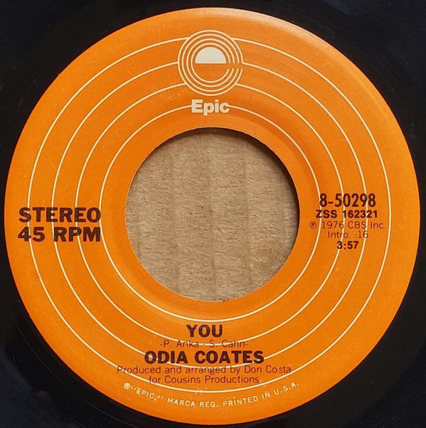 Odia Coates And Paul Anka : Make It Up To Me In Love (7")