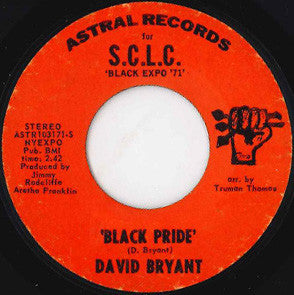 David Bryant (5) : Black Pride (7", Single)