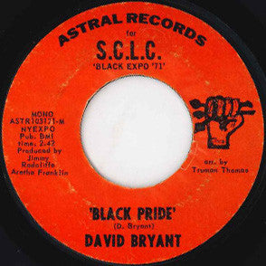 David Bryant (5) : Black Pride (7", Single)