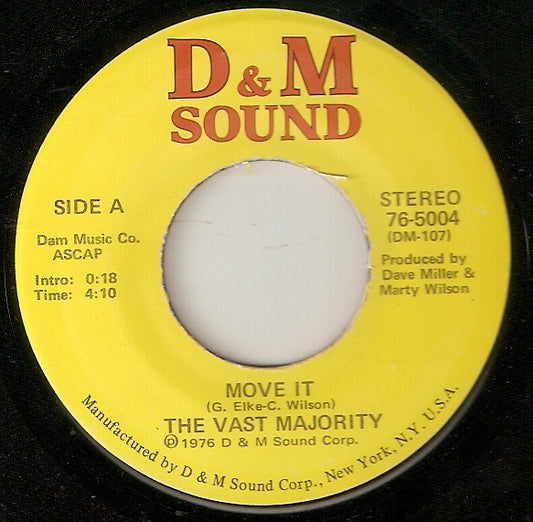 The Vast Majority : Move It (7", Single)