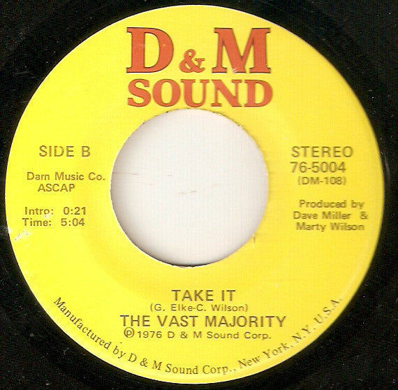 The Vast Majority : Move It (7", Single)