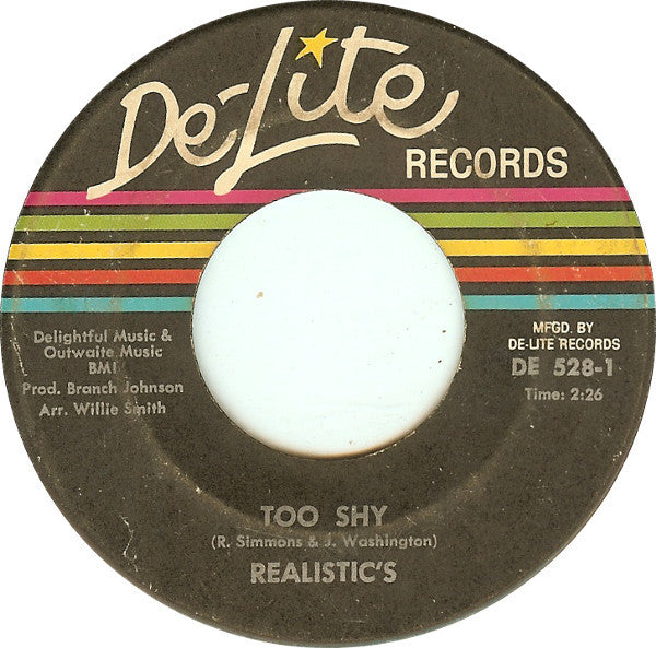 Realistic's : Please Baby Please / Too Shy (7")