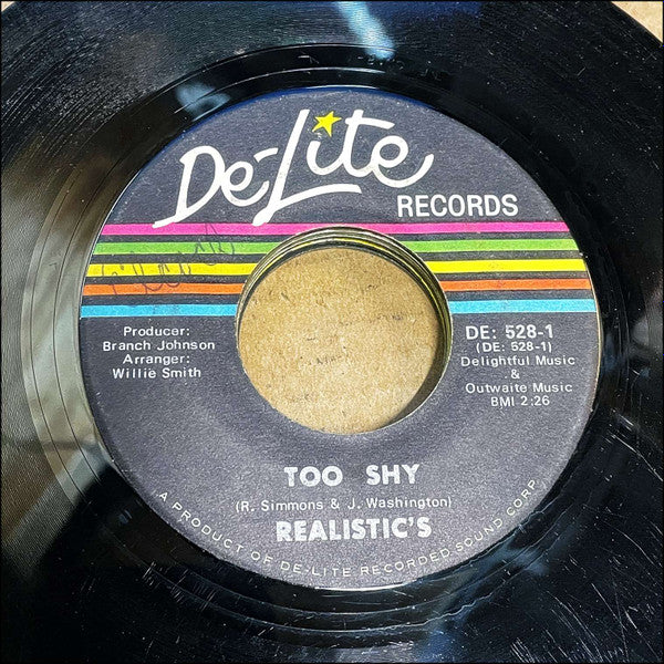 Realistic's : Please Baby Please / Too Shy (7")