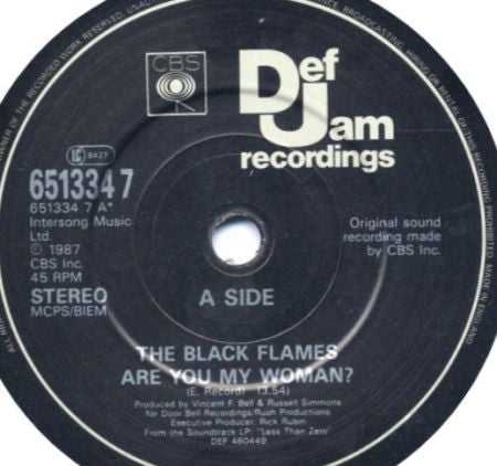 The Black Flames / Glenn Danzig And The Power And The Fury Orchestra : Are You My Woman? (From Less Than Zero) / You & Me (Less Than Zero) (7", Single)