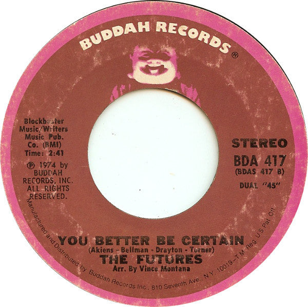 The Futures : No One Could Compare / You Better Be Certain (7", Single, Styrene)