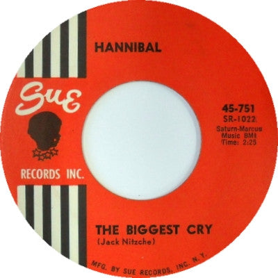 The Mighty Hannibal : The Biggest Cry / I Need A Woman (Cause I'm A Man) (7")