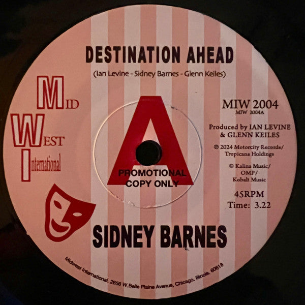 Sidney Barnes : Destination Ahead (7", Promo)