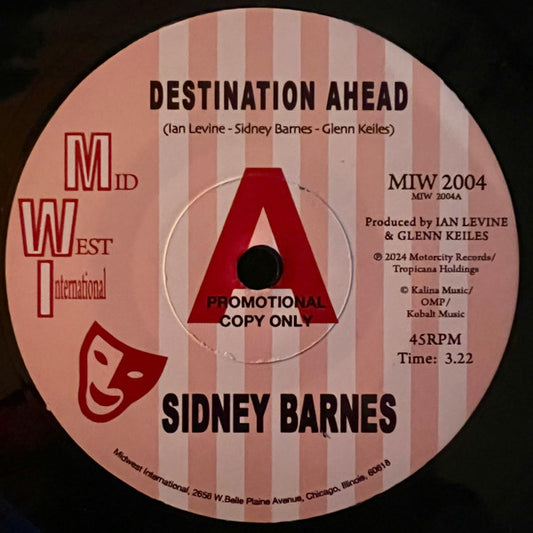 Sidney Barnes : Destination Ahead (7", Promo)