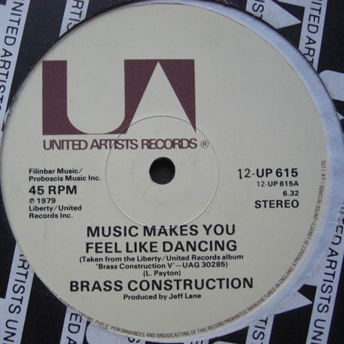 Brass Construction : Music Makes You Feel Like Dancing (12")