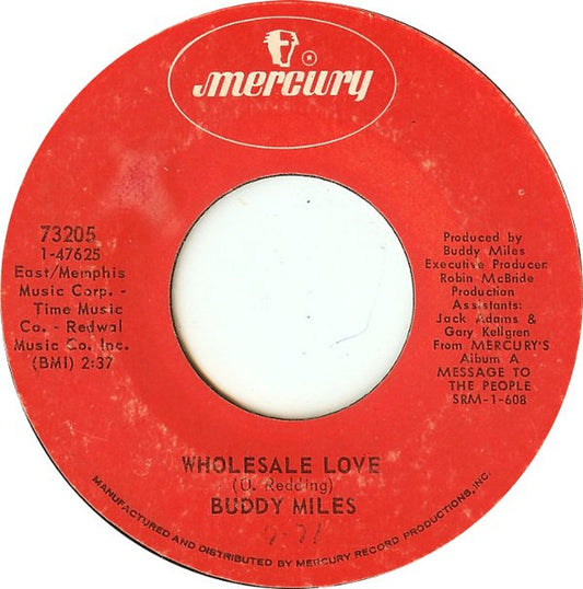 Buddy Miles : Wholesale Love (7", Styrene, PRC)