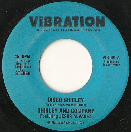 Shirley & Company : Disco Shirley (7", Single)