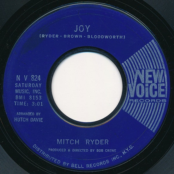 Mitch Ryder : Joy (7", Single)