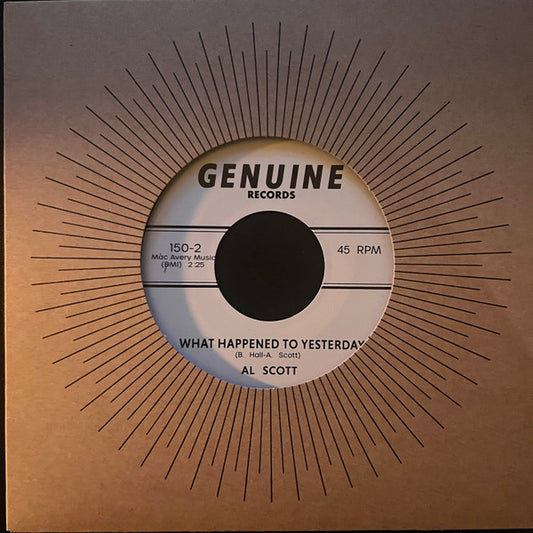 Al Scott (3) : What Happened To Yesterday (7", Ltd, RM)