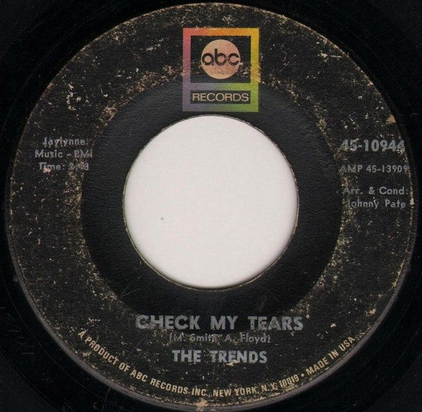 The Trends : Don't Drop Out Of School / Check My Tears (7")