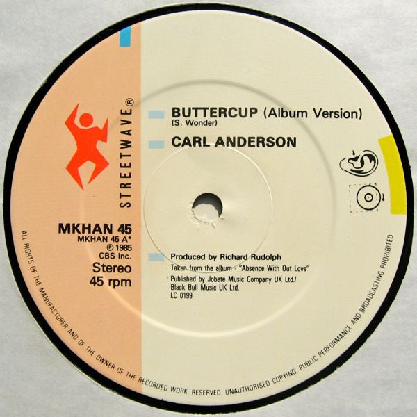 Carl Anderson : Buttercup (12")