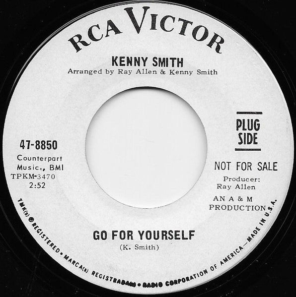 Kenny Smith : Go For Yourself (7", Single, Promo)